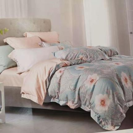 91家纺网 家纺一手货源 找家纺 威克凯丽 2023新款全棉活性生态磨毛四件套梦伊莎