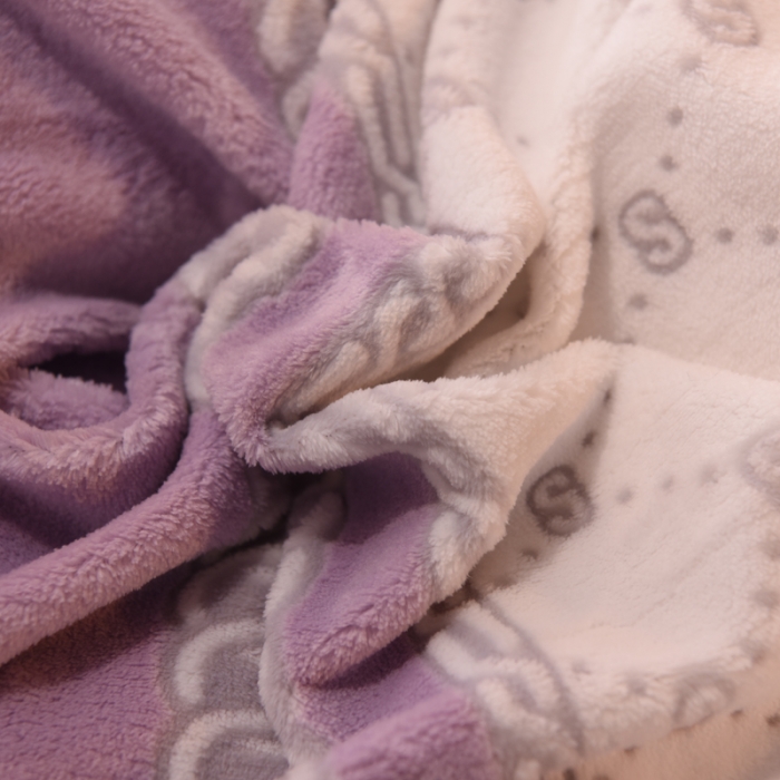 91家纺网 家纺一手货源 找家纺 欧冠 2021新款丁香花暖绒刺绣四件套 栀子花-永恒丁香紫