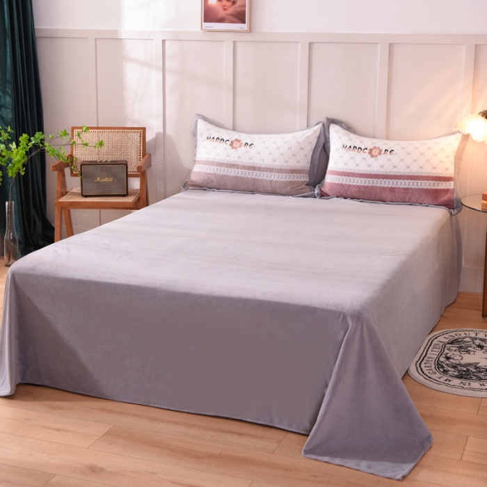 91家纺网 家纺一手货源 找家纺 欧冠 2021新款丁香花暖绒刺绣四件套 栀子花-永恒豆沙