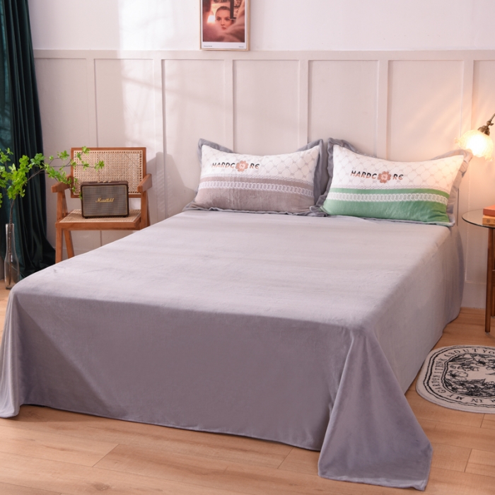 91家纺网 家纺一手货源 找家纺 欧冠 2021新款丁香花暖绒刺绣四件套 栀子花-永恒翡翠绿