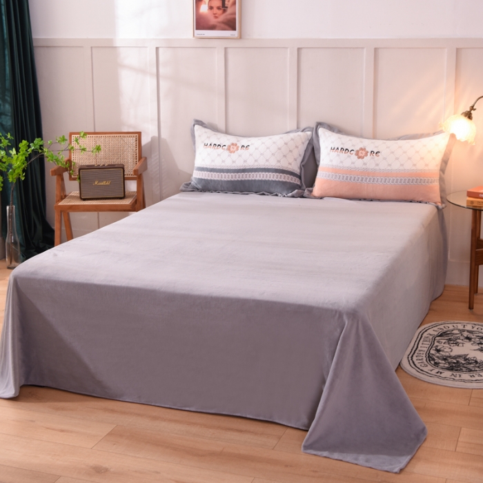 91家纺网 家纺一手货源 找家纺 欧冠 2021新款丁香花暖绒刺绣四件套 栀子花-永恒粉玉