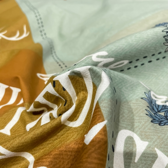 91家纺网 家纺一手货源 找家纺 金爱家 2021新款大版磨毛条格简约四件套幻影