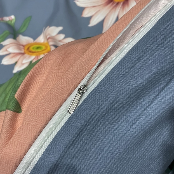 91家纺网 家纺一手货源 找家纺 金爱家 2021新款大版磨毛条格简约四件套陌上如玉