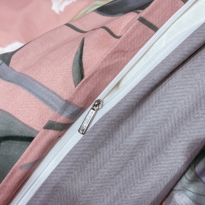 91家纺网 家纺一手货源 找家纺 金爱家 2021新款大版磨毛条格简约四件套秋高气爽