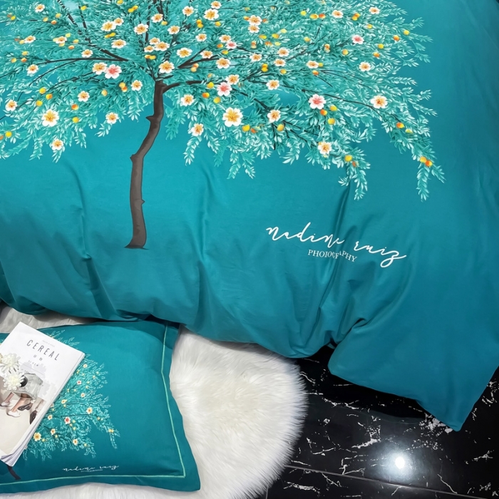 91家纺网 家纺一手货源 找家纺 金爱家 2021新款大版磨毛条格简约四件套四季春