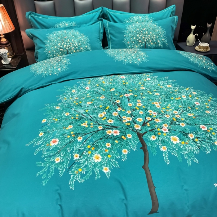 91家纺网 家纺一手货源 找家纺 金爱家 2021新款大版磨毛条格简约四件套四季春