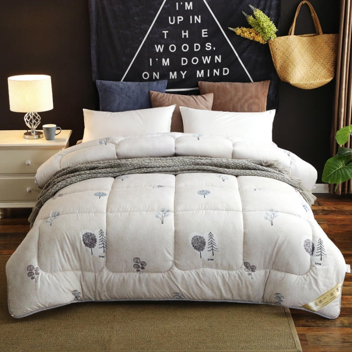 91家纺网 家纺一手货源 找家纺 欧雅搁 2025印花暖绒秋冬被春秋被子加厚被芯空调被学生宿舍 丛林之恋