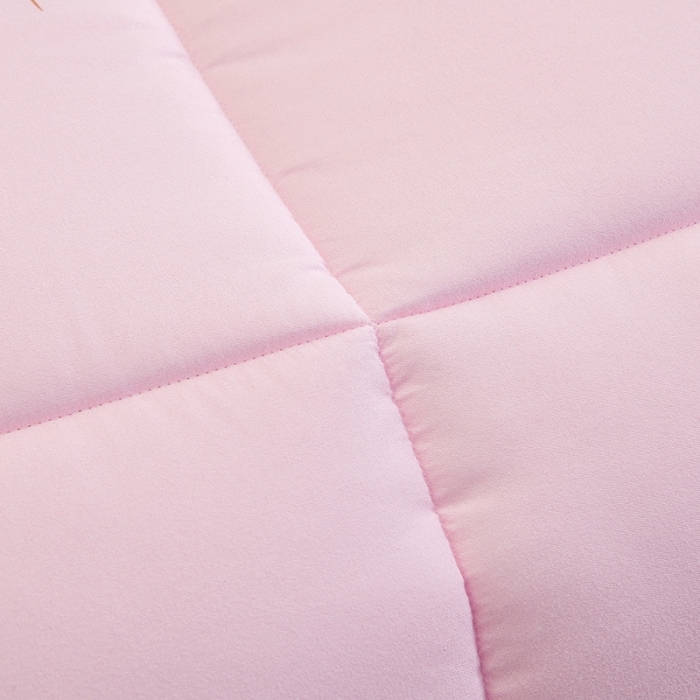 91家纺网 家纺一手货源 找家纺 欧雅搁 2025印花暖绒秋冬被春秋被子加厚被芯空调被学生宿舍 花寐-粉