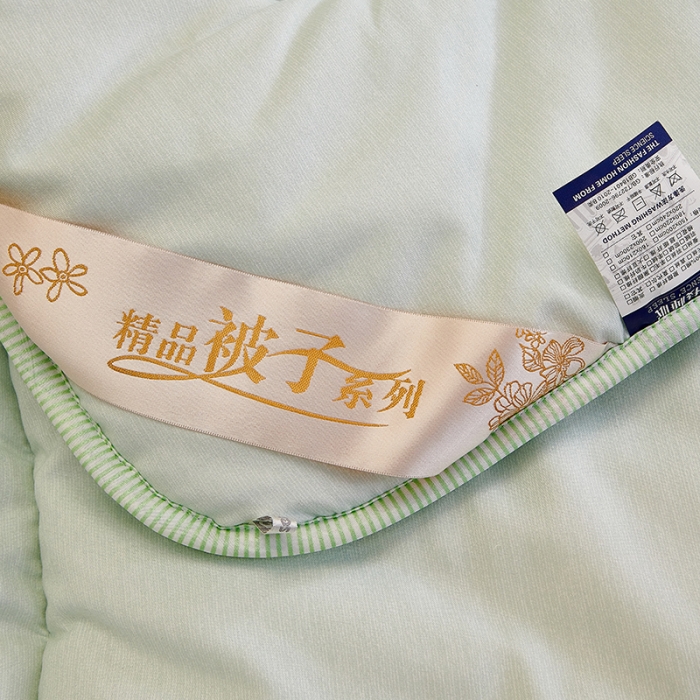 91家纺网 家纺一手货源 找家纺 欧雅搁 2025印花暖绒秋冬被春秋被子加厚被芯空调被学生宿舍 清新花语