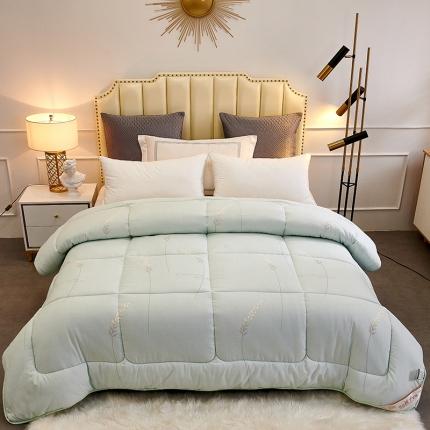 欧雅搁 2025印花暖绒秋冬被春秋被子加厚被芯空调被学生宿舍 清新花语