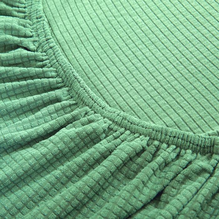 91家纺网 家纺一手货源 找家纺 弹力防泼水华夫格沙发床套 无扶手双人沙发床罩