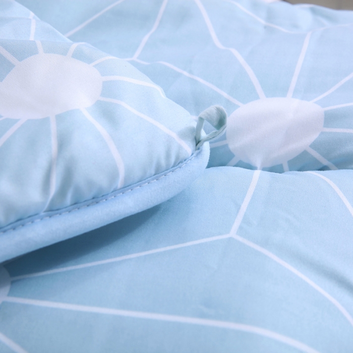 91家纺网 家纺一手货源 找家纺 欧雅搁 2025印花暖绒秋冬被春秋被子加厚被芯空调被学生宿舍 思维空间蓝色