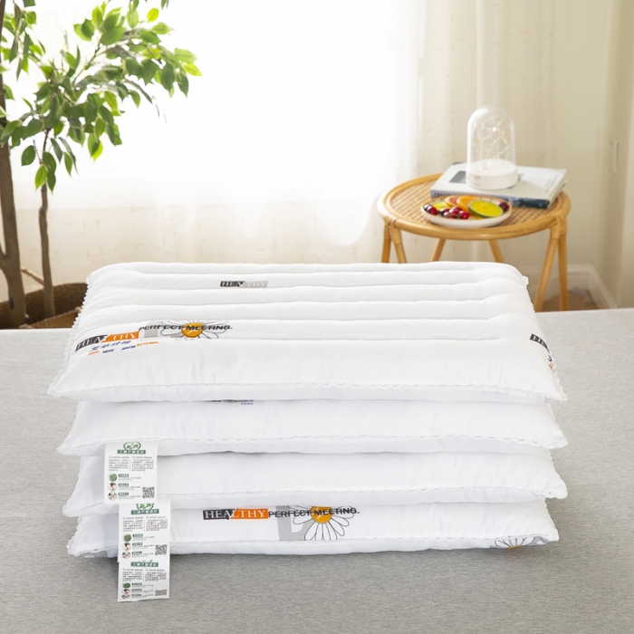 91家纺网 家纺一手货源 找家纺 枕之坊 2021新款印花艾草低枕 白色