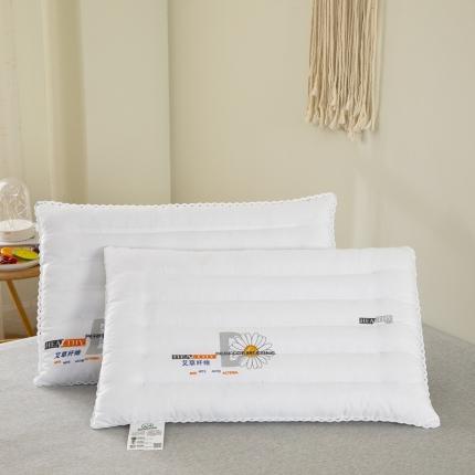 枕之坊 2021新款印花艾草低枕 白色