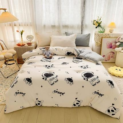 寐居 2021针织棉印花冬被 太空人
