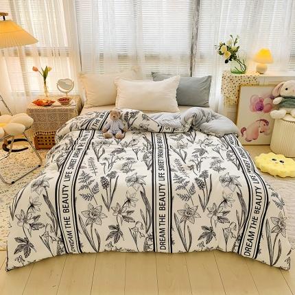 寐居 2021针织棉印花冬被 枝枝繁花