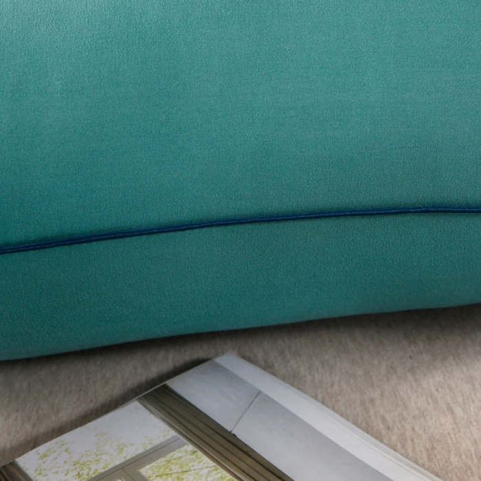 91家纺网 家纺一手货源 找家纺 天意美2021新款艾草薄荷抑菌护颈枕 薄荷-深蓝