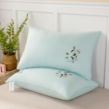 天意美2021新款艾草薄荷抑菌护颈枕 薄荷-浅蓝