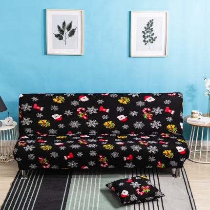 91家纺网 家纺一手货源 找家纺 弹力印花无扶手沙发床套 弹性双人沙发套子 防尘沙发罩