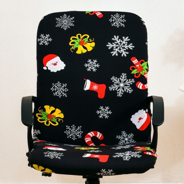 91家纺网 家纺一手货源 找家纺 弹力印花老板椅套 办公室转椅套 带扶手椅子套