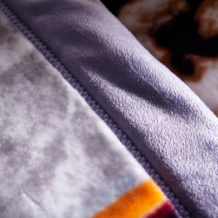 91家纺网 家纺一手货源 找家纺 新月家纺2021新款水晶绒毛毯毯子美丽花园