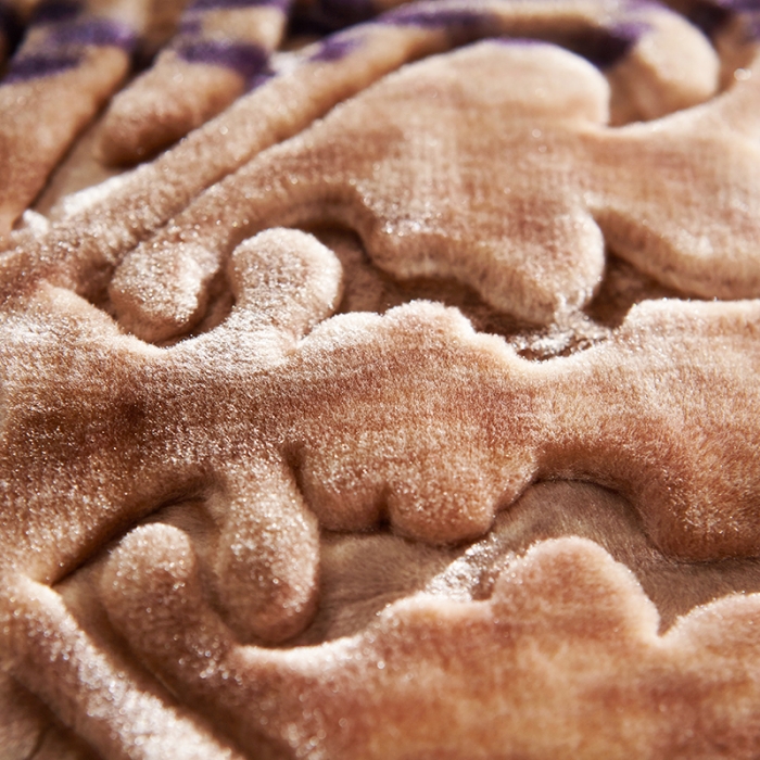 91家纺网 家纺一手货源 找家纺 新月家纺2021新款水晶绒毛毯毯子美丽花园