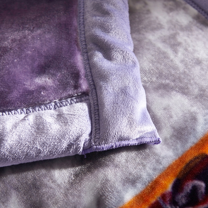 91家纺网 家纺一手货源 找家纺 新月家纺2021新款水晶绒毛毯毯子美丽花园