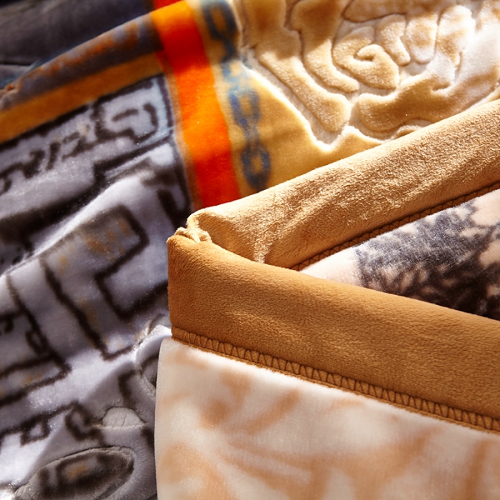 91家纺网 家纺一手货源 找家纺 新月家纺2021新款水晶绒毛毯毯子心灵之语