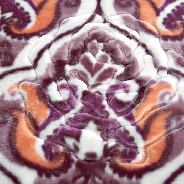 91家纺网 家纺一手货源 找家纺 新月家纺2021新款水晶绒毛毯毯子心心相印