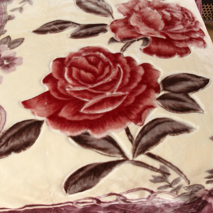 91家纺网 家纺一手货源 找家纺 新月家纺2021新款超柔毛毯210灰