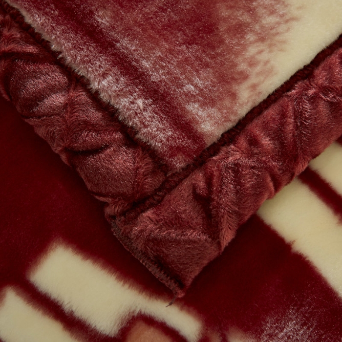 91家纺网 家纺一手货源 找家纺 新月家纺2021新款超柔毛毯1293豆沙