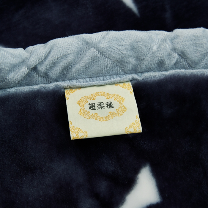 91家纺网 家纺一手货源 找家纺 新月家纺2021新款超柔毛毯灰三角