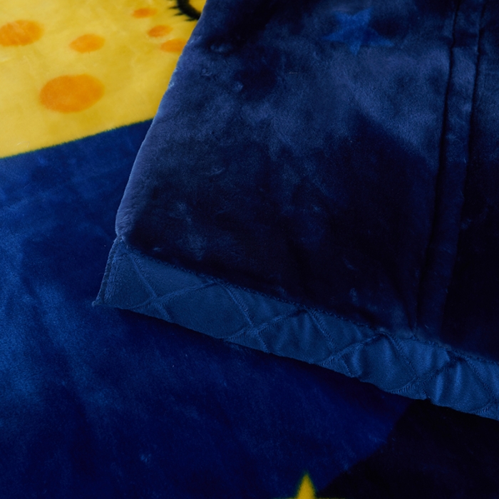 91家纺网 家纺一手货源 找家纺 新月家纺2021新款超柔毛毯晚安