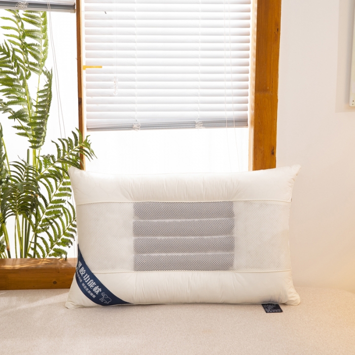 91家纺网 家纺一手货源 找家纺 枕之坊 2021新款乳胶功能保健枕 白色