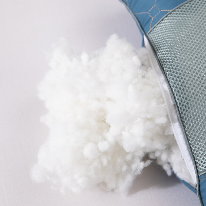 91家纺网 家纺一手货源 找家纺 枕之坊 2021新款乳胶功能保健枕 蓝色