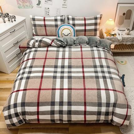 91家纺网 家纺一手货源 找家纺 （总）芃成家纺 2021新款牛奶绒印花单被套