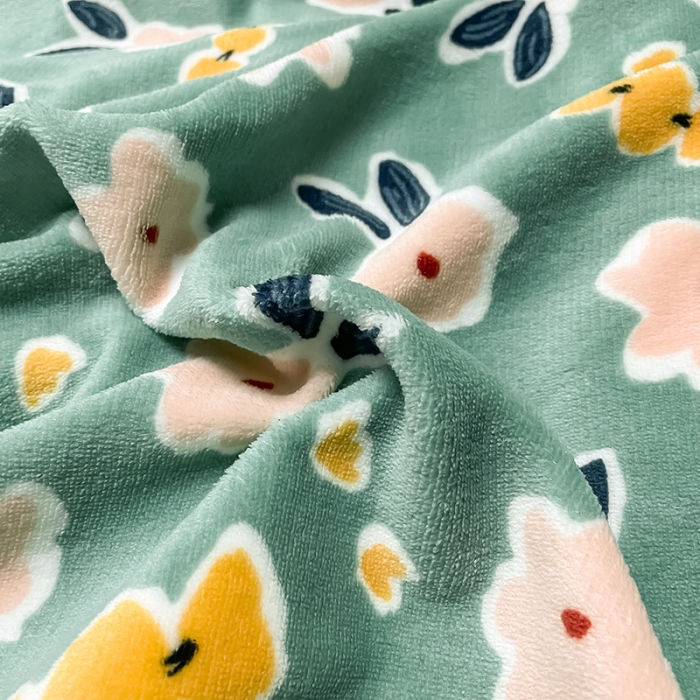 91家纺网 家纺一手货源 找家纺 芃成家纺 2021新款牛奶绒印花四件套 优雅花香