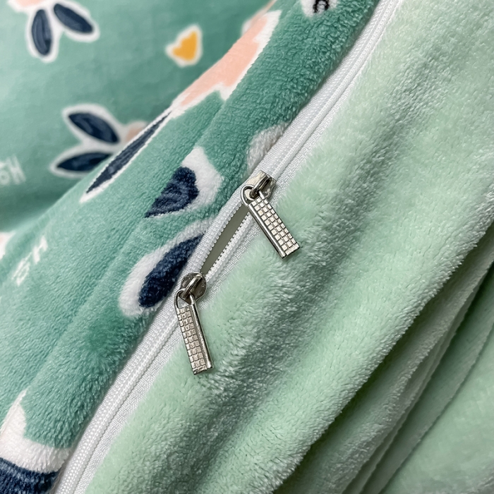 91家纺网 家纺一手货源 找家纺 芃成家纺 2021新款牛奶绒印花四件套 优雅花香