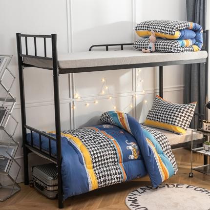 畅销被业 2024新款芦荟棉学生床冬被 彩云之南-蓝