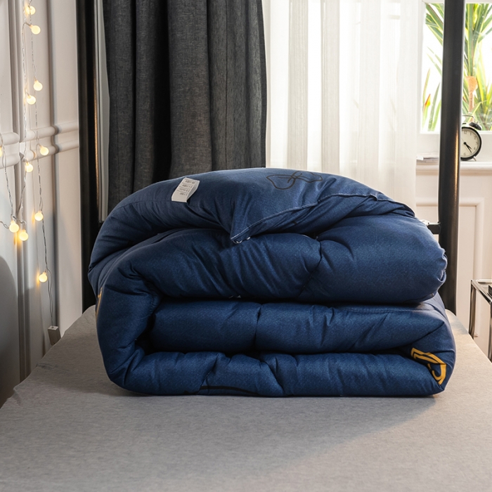 91家纺网 家纺一手货源 找家纺 畅销被业 2024新款芦荟棉学生床冬被 兔兔-蓝