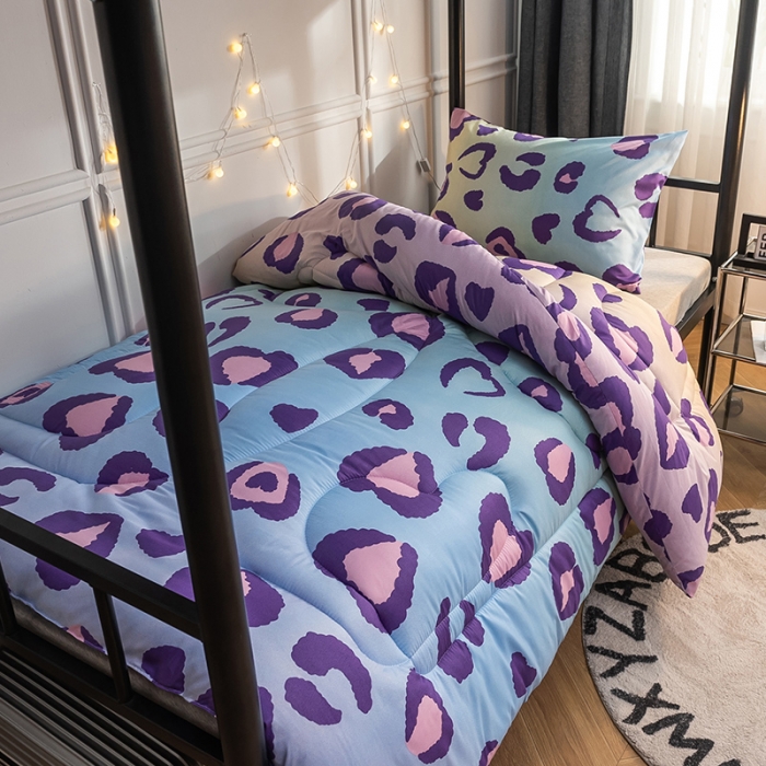 91家纺网 家纺一手货源 找家纺 畅销被业 2024新款芦荟棉学生床冬被 相伴一生-雪