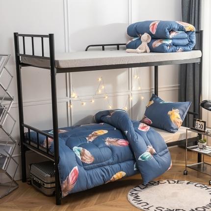 91家纺网 家纺一手货源 找家纺 畅销被业 2024新款芦荟棉学生床冬被 云商洛-蓝