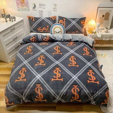 91家纺网 家纺一手货源 找家纺 芃成家纺 2021新款牛奶绒印花单被套 梦想网