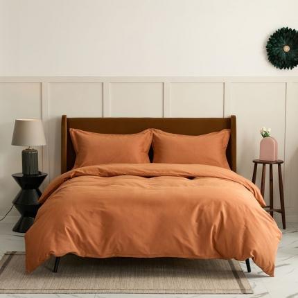 91家纺网 家纺一手货源 找家纺 （总）涞澳 2021新款50磨绒纯色四件套风格一