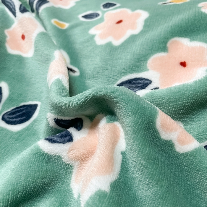 91家纺网 家纺一手货源 找家纺 芃成家纺 2021新款牛奶绒印花单被套 优雅花香