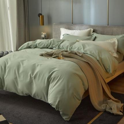 91家纺网 家纺一手货源 找家纺 （总）涞澳 2021新款50磨绒纯色四件套风格二