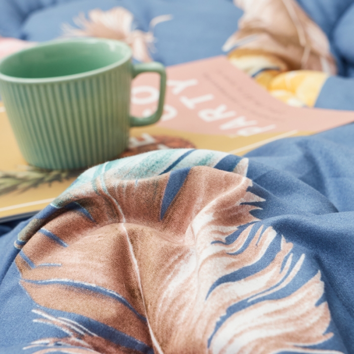 91家纺网 家纺一手货源 找家纺 畅销被业 2021新款芦荟棉冬被 云商洛-蓝