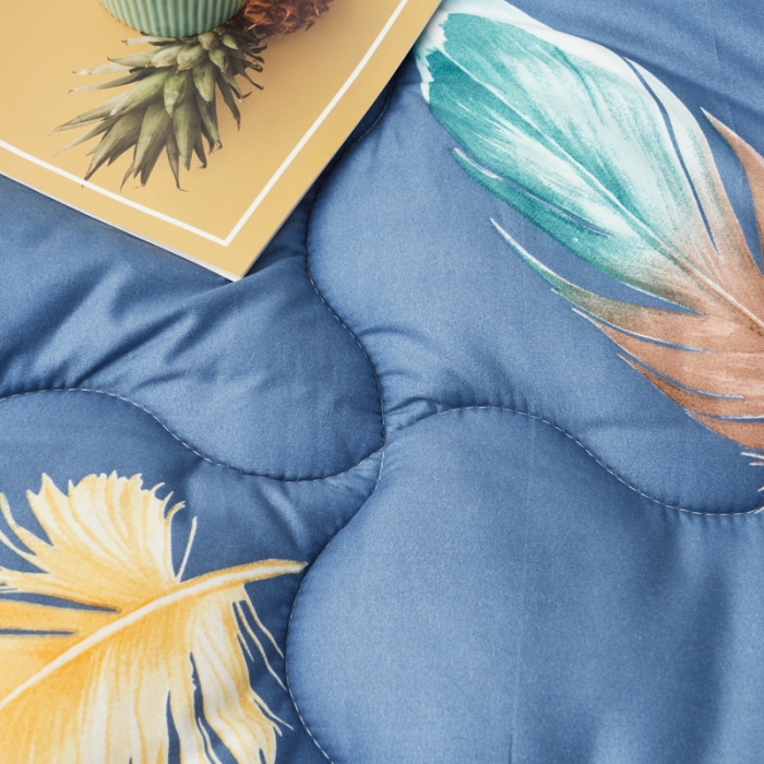 91家纺网 家纺一手货源 找家纺 畅销被业 2021新款芦荟棉冬被 云商洛-蓝