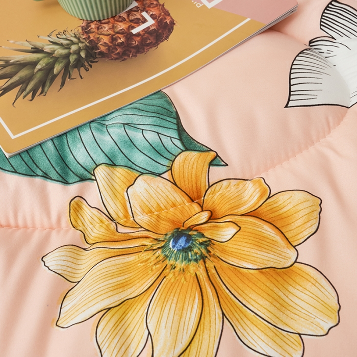 91家纺网 家纺一手货源 找家纺 畅销被业 2024新款羊羔绒学生床冬被 梵韵若梦-粉