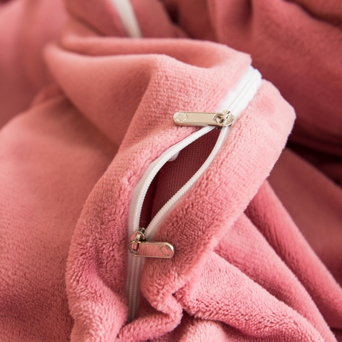 91家纺网 家纺一手货源 找家纺 绒博士240g法莱牛奶水晶宝宝贝贝魔法四件套-浪漫花丛 豆沙